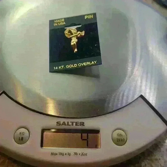 14KT Gold Overlay Angel pin vintage pin - Picture 7 of 8